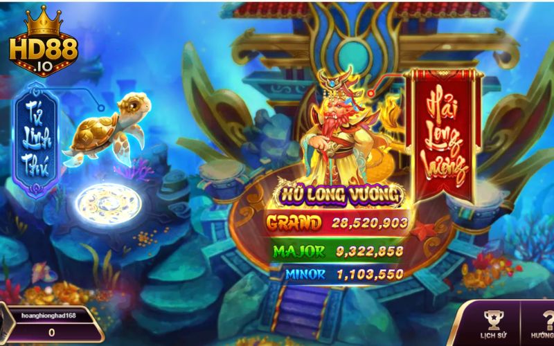 quay hũ long cung trúng lớn