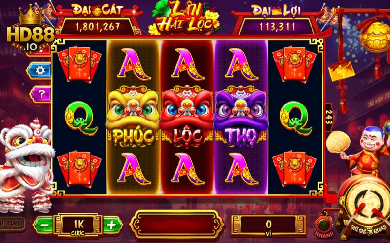 Hái Lộc Cùng Nổ Hũ Lân